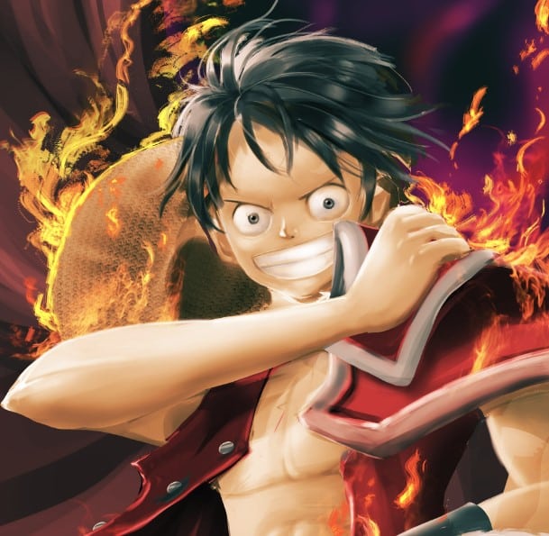 Hình 3D Luffy Ngầu