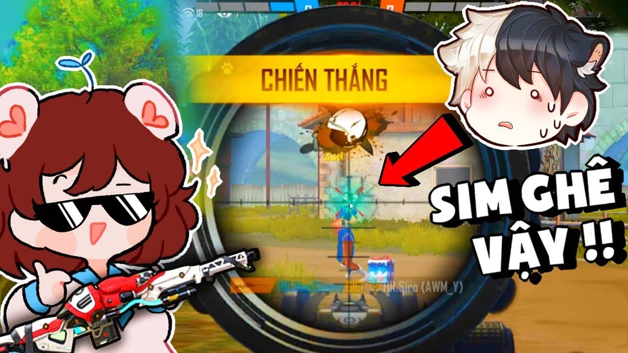 Hình Mèo Simmy bắn Free Fire chuẩn nhất