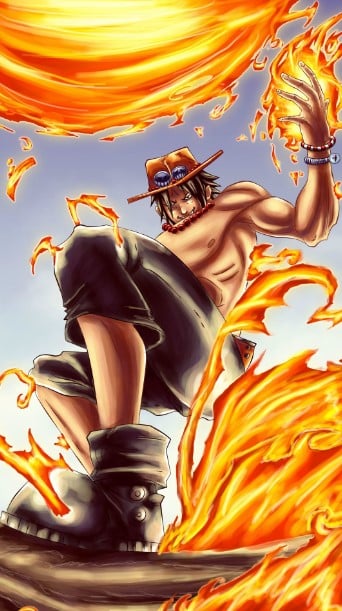 Hình Nền Điện Thoại One Piece Ace Siêu Ngầu