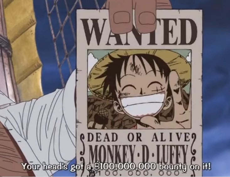 Hình Truy Nã Luffy Trong One Piece