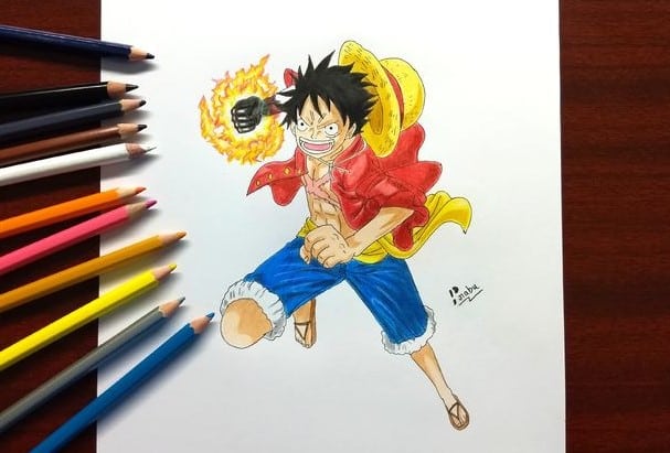 Hình Vẽ Luffy G1 Có Màu Đẹp