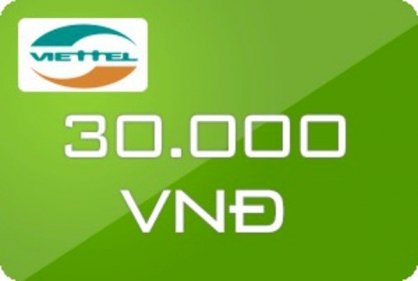 Hình ảnh card Viettel trị giá 30K