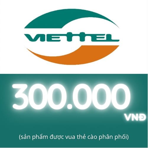 Hình ảnh thẻ cào Viettel trị giá 300K mới nhất