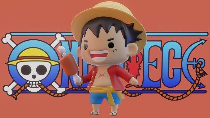 Hình chibi 3D Luffy