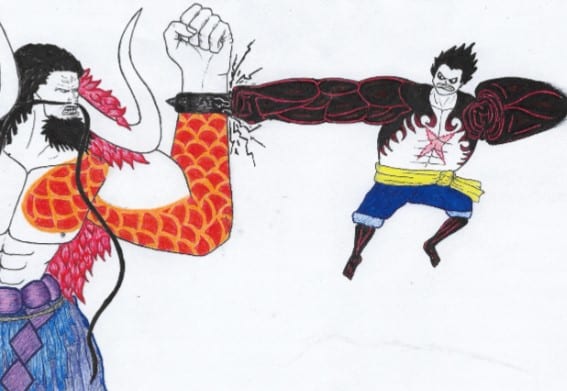 Luffy G4 đấm Kaido