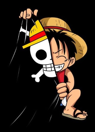 Luffy cầm cờ BMR