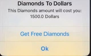 Nhấn chọn Get Free Diamonds