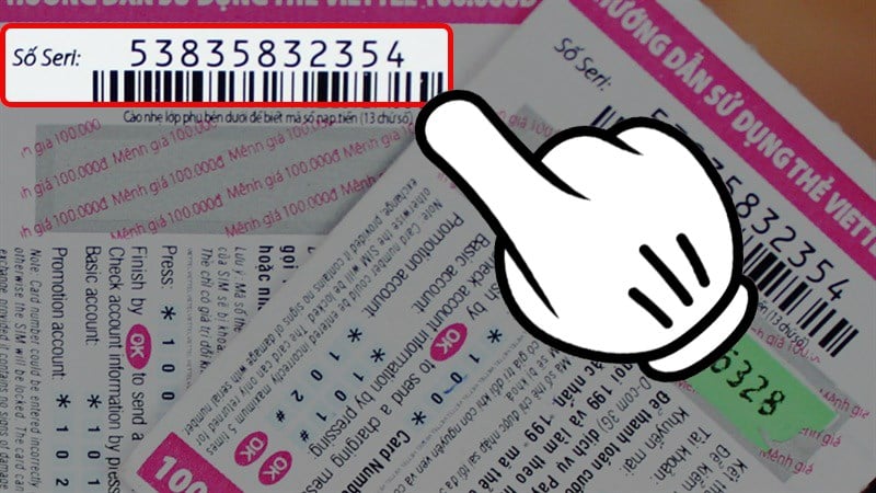 Số seri trên thẻ cào Viettel - Cách Lấy Lại Mã Thẻ Cào Viettel