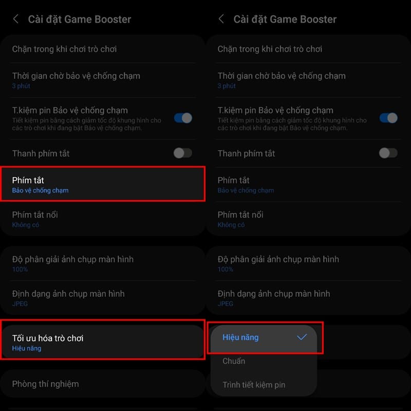 Sử dụng tính năng Game Booster Samsung