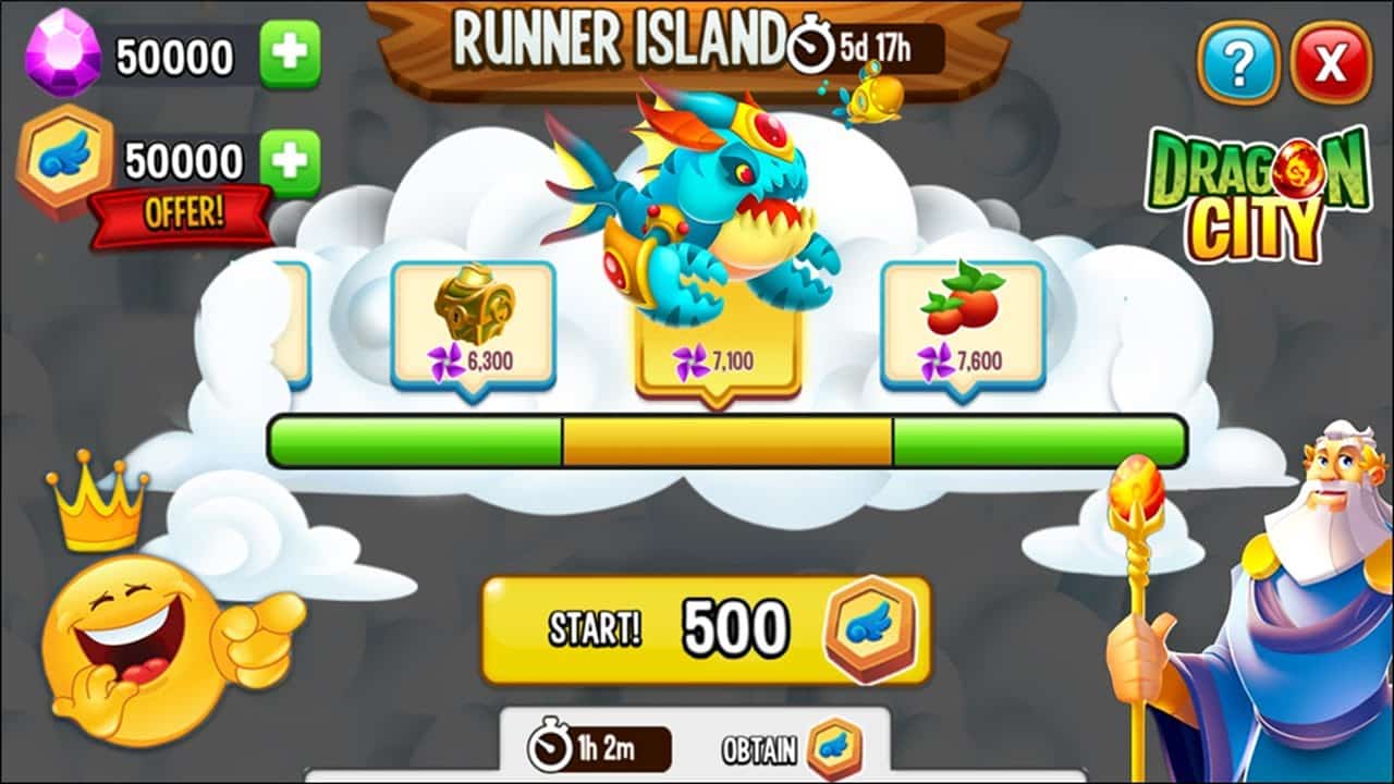 Sự kiện Runner Island Dragon City