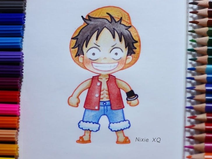 Vẽ Luffy Cực Cute