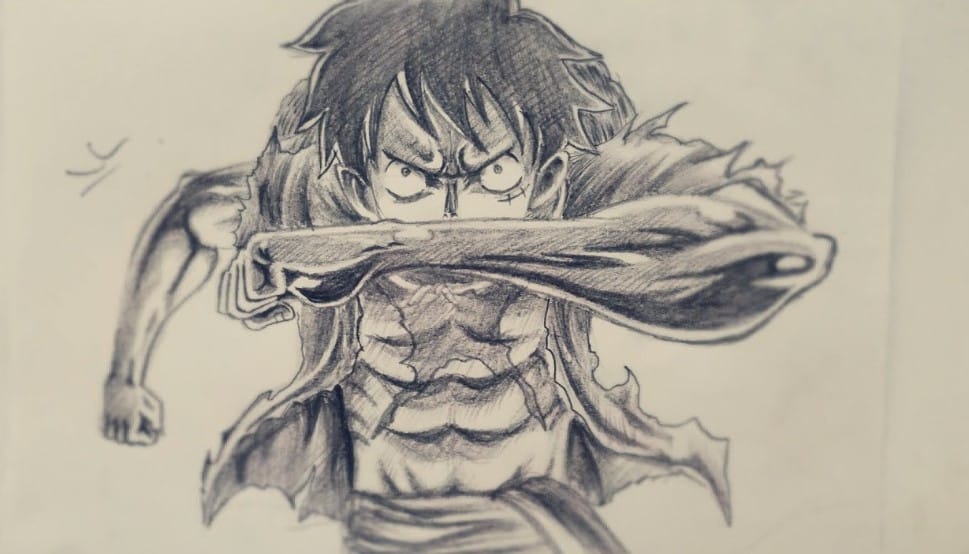 Vẽ Luffy G3 Bằng Bút Chì Ngầu