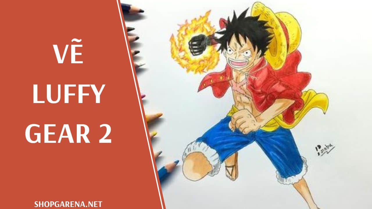 Cách vẽ Luffy Gear Second One Piece  Cách tô màu Market đơn giản  YouTube