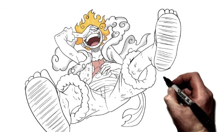 Vẽ Tranh Luffy G5