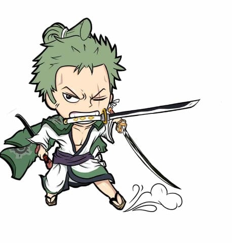 Vẽ Zoro Chibi Cute Nhất