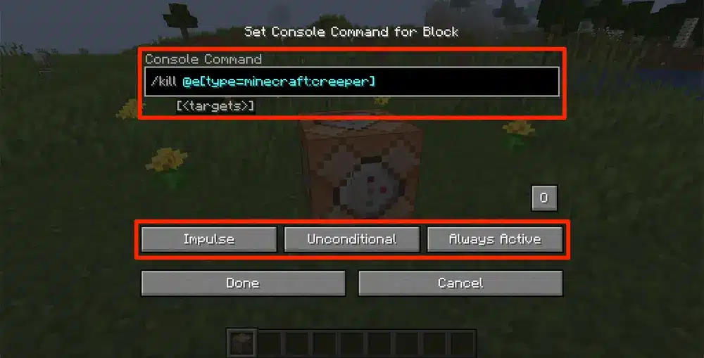 Cách dùng lệnh lấy command block Minecraft