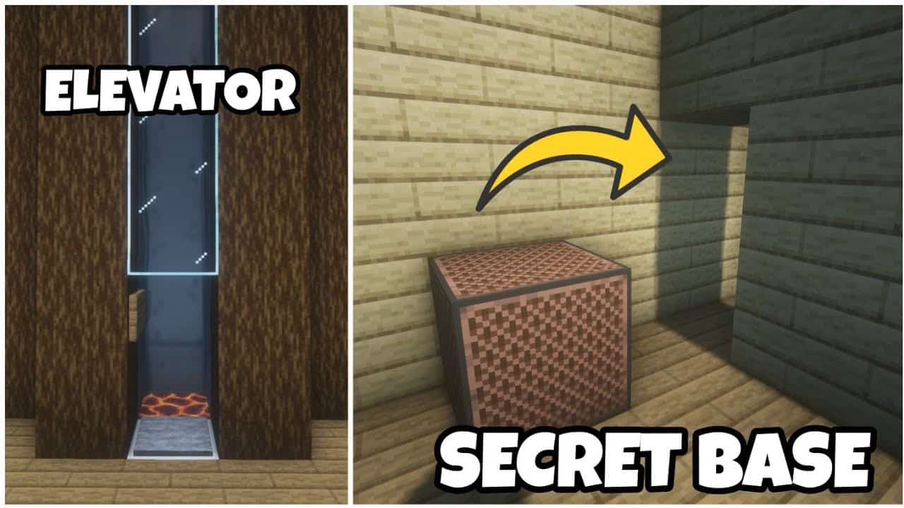 Cách làm thang máy bí mật trong Minecraft