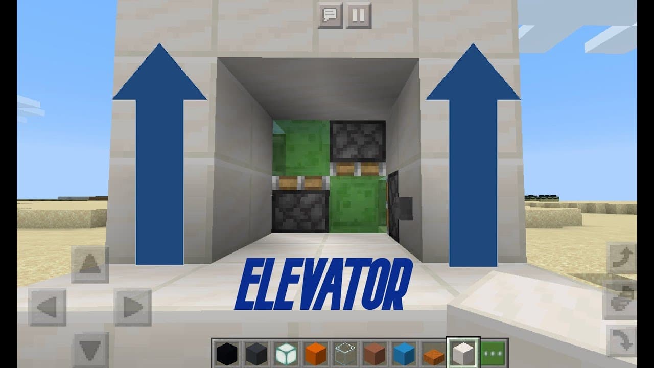 Cách làm thang máy đơn giản trong Minecraft