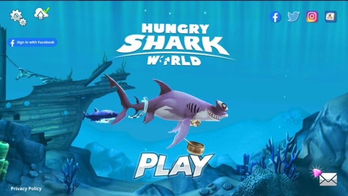 Cách nhập code Hungry Shark World