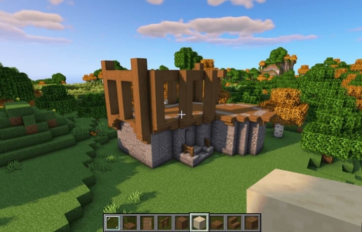 Cách xây nhà trung cổ Minecraft