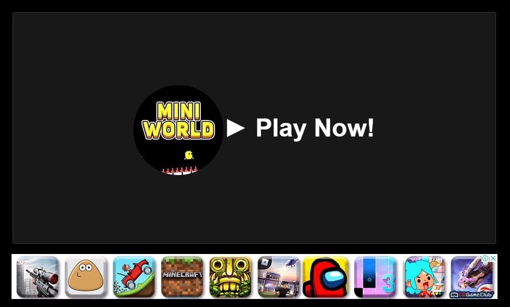 Chơi Mini World miễn phí không cần tải tại Kbhgames.com