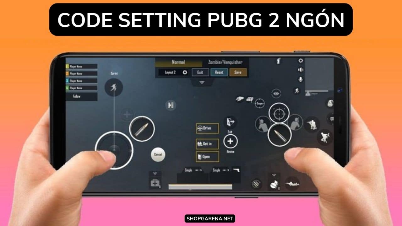 Code Setting PUBG 2 Ngón