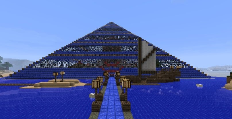 Hình ảnh kim tự tháp Minecraft đặc sắc