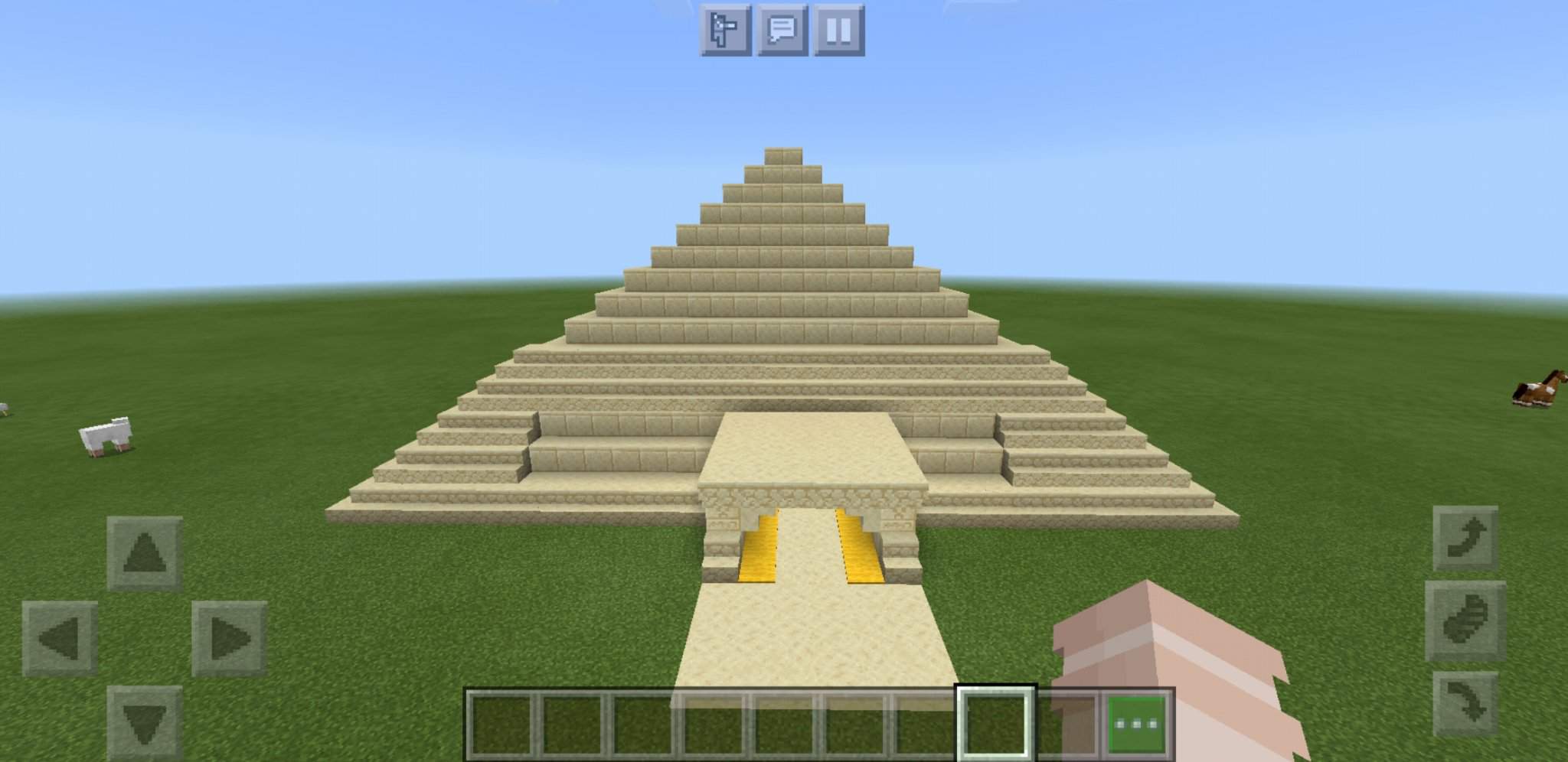 Hình ảnh kim tự tháp Minecraft dễ xây nhất