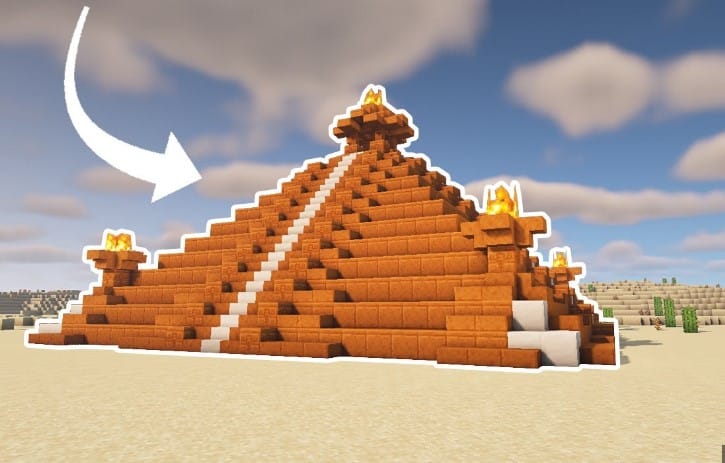 Hình ảnh kim tự tháp Minecraft đẹp độc lạ