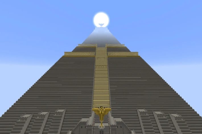 Hình ảnh kim tự tháp Minecraft mới lạ