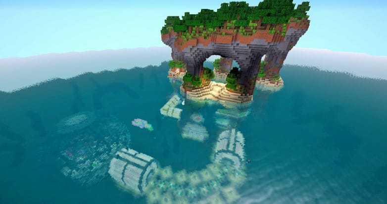 Hình ảnh nhà dưới nước trong Minecraft đặc sắc nhất
