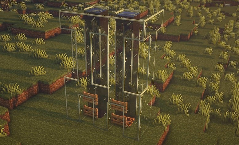 Hình ảnh thang máy trong Minecraft xịn sò nhất