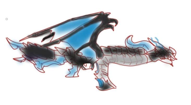 Hình vẽ AK rồng xanh LV7 cực xịn