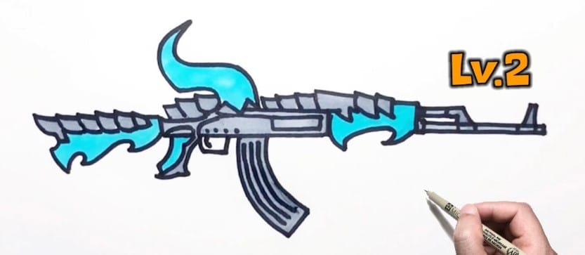 Hình vẽ AK rồng xanh độc đáo