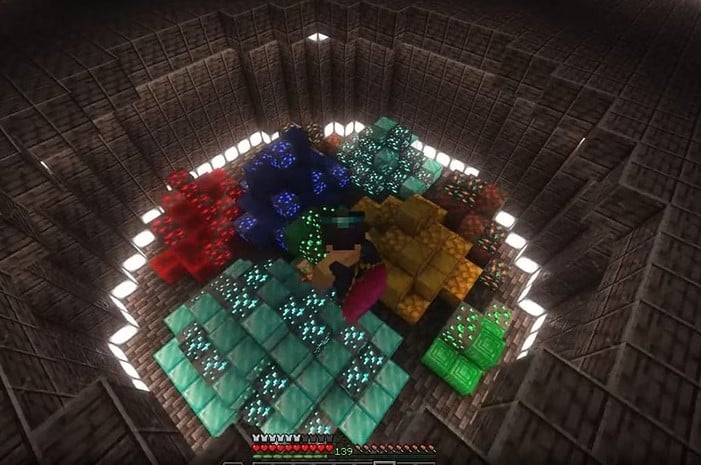 Mẫu hầm bí mật Minecraft cực lạ