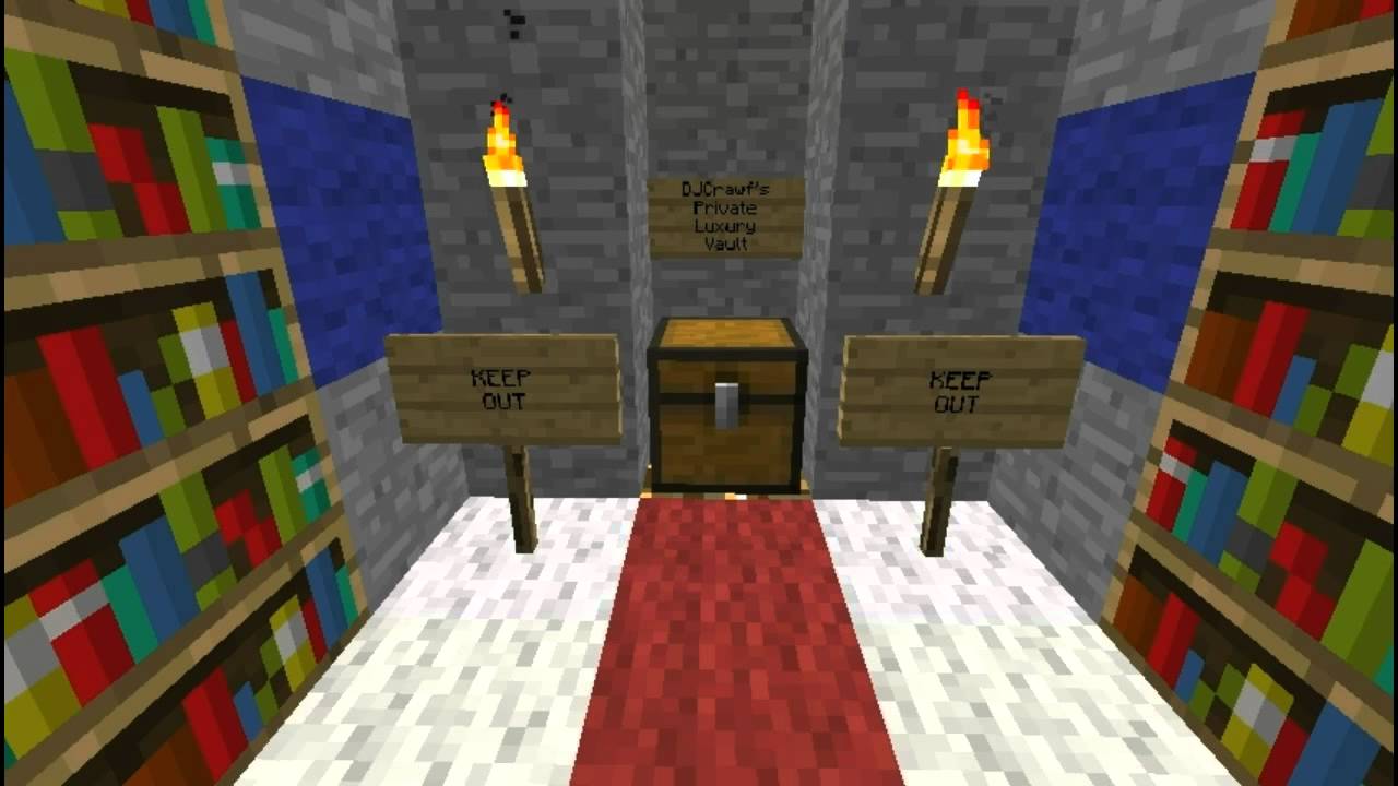Mẫu hầm bí mật Minecraft dễ xây