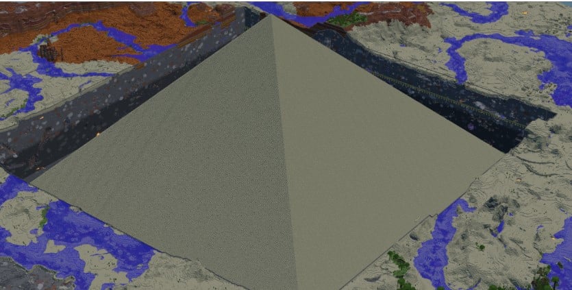 Mẫu kim tự tháp Minecraft đặc sắc