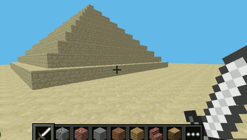 Mẫu kim tự tháp Minecraft độc đẹp