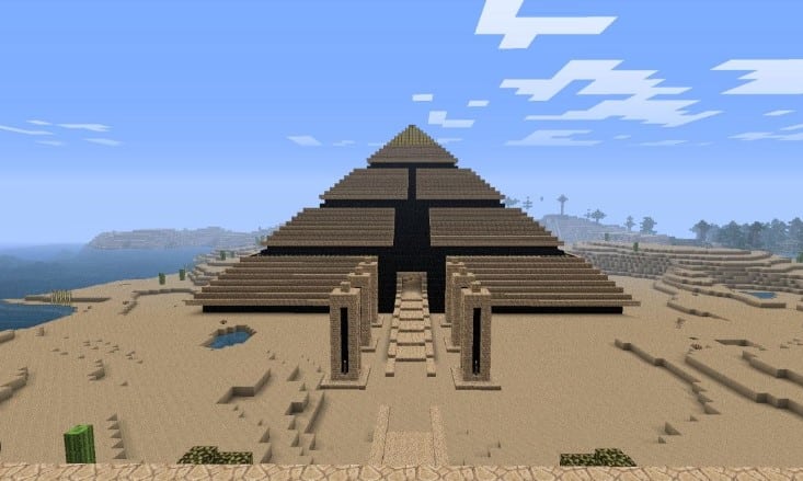 Mẫu kim tự tháp Minecraft ngầu nhất