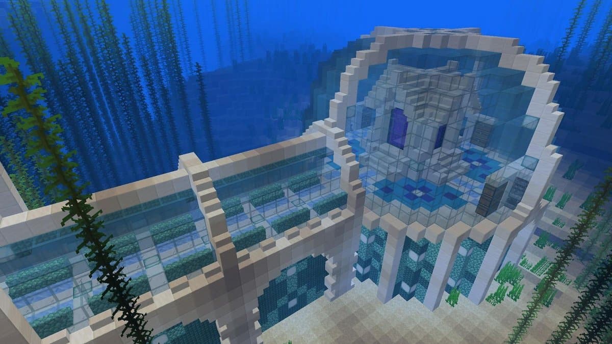 Mẫu nhà dưới nước Minecraft độc lah