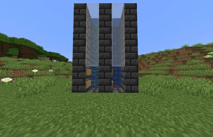 Mẫu thang máy trong Minecraft đẹp ngầu