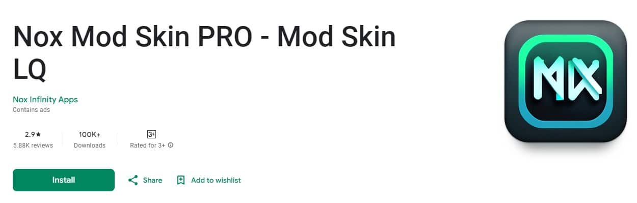 Nox Mod Skin PRO