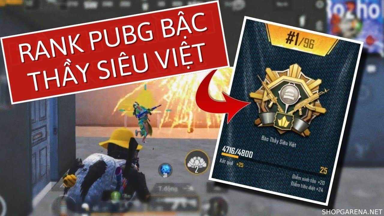 Rank Pubg Bậc Thầy Siêu Việt