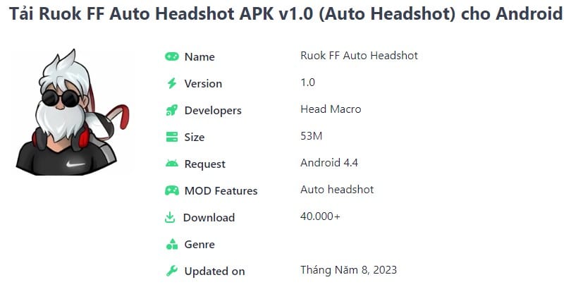 Ruok FF Auto Headshot