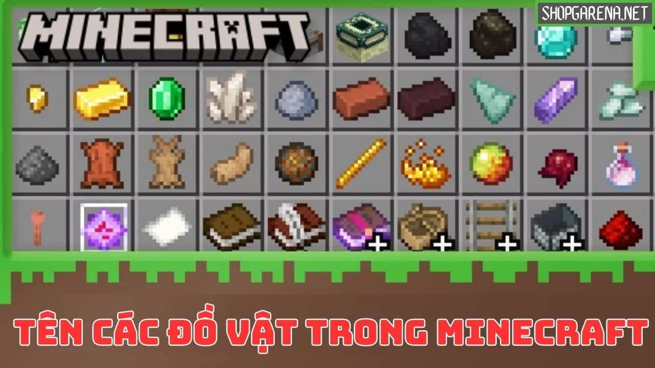 Tên Các Đồ Vật Trong Minecraft