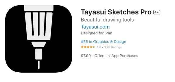 App Tayasui Sketches Pro