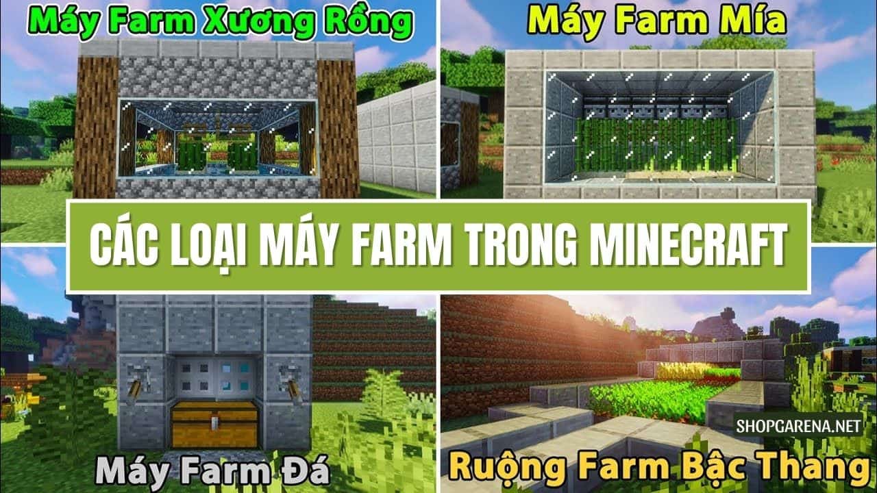 Các Loại Máy Farm Trong Minecraft