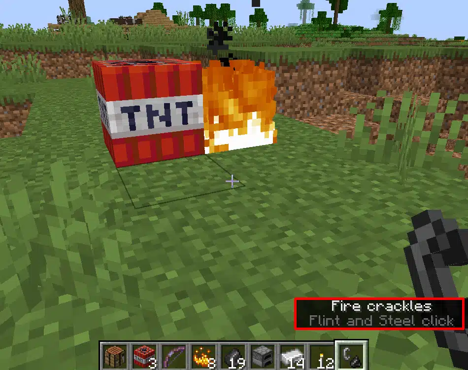 Cách làm nổ TNT trong Minecraft
