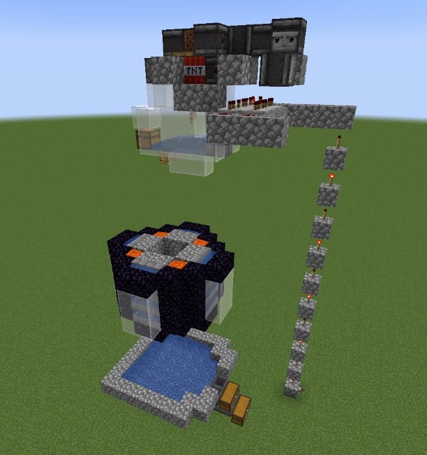 Cách máy farm đá tự động trong Minecraft