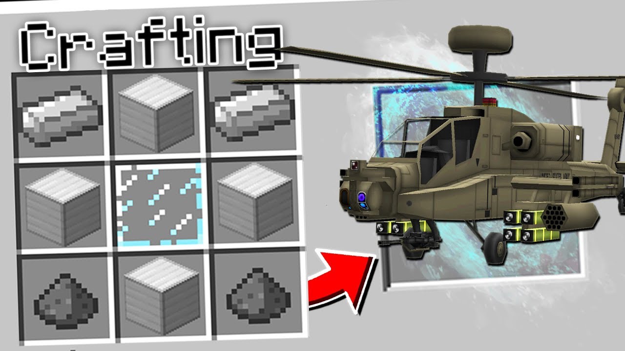 Chế tạo máy bay trực thăng theo công thức có sẵn trong mod